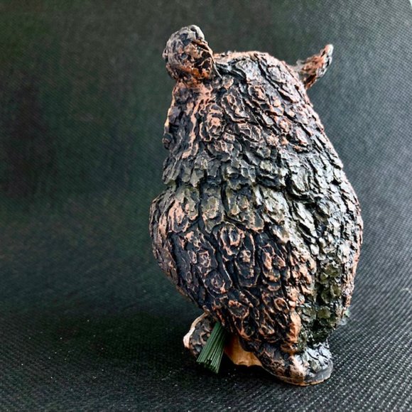 Vintage Textured Resin Owl Ornament - Picture 3 of 4